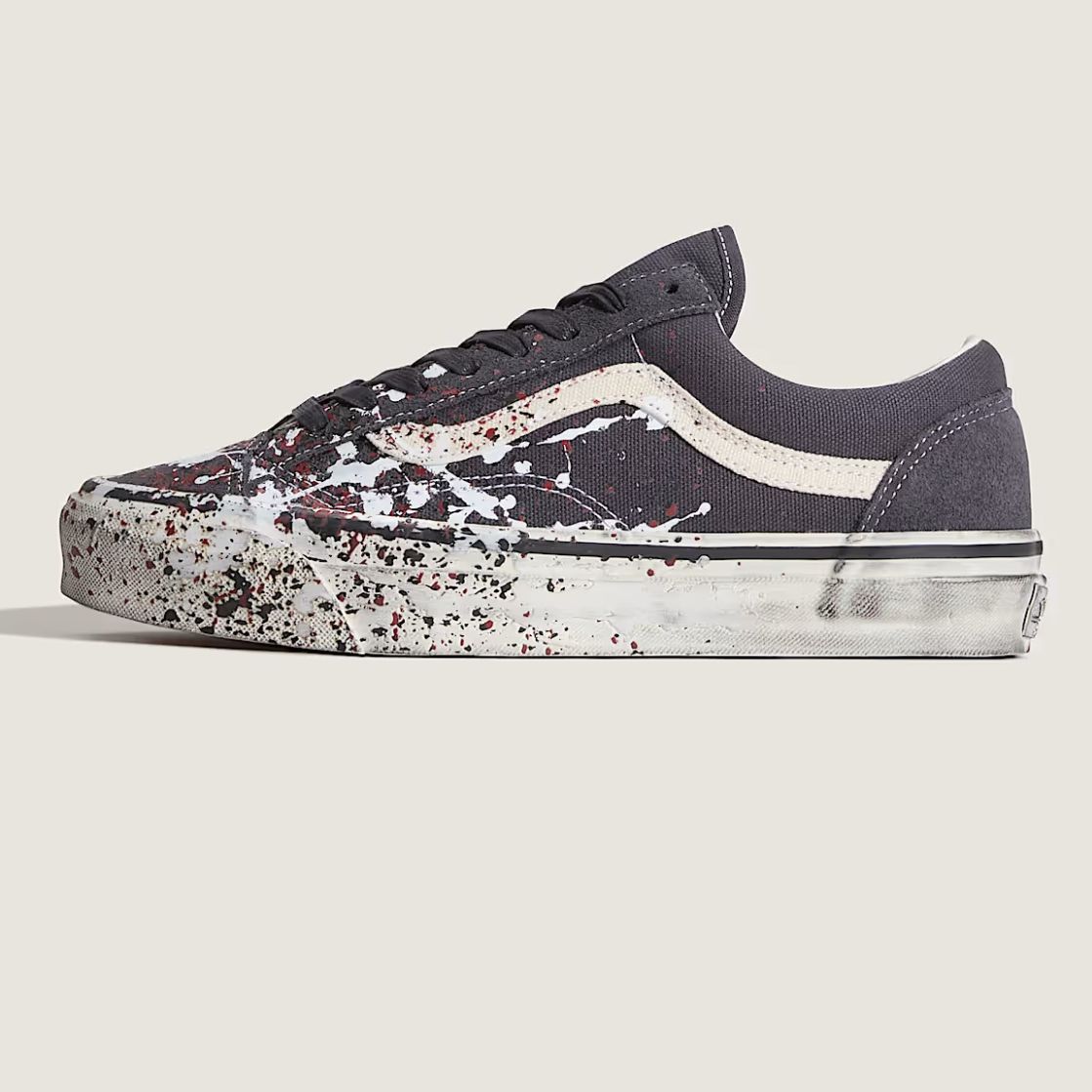 Vans LX Old Skool 36 Paint Splatter Sneaker Anthrazit