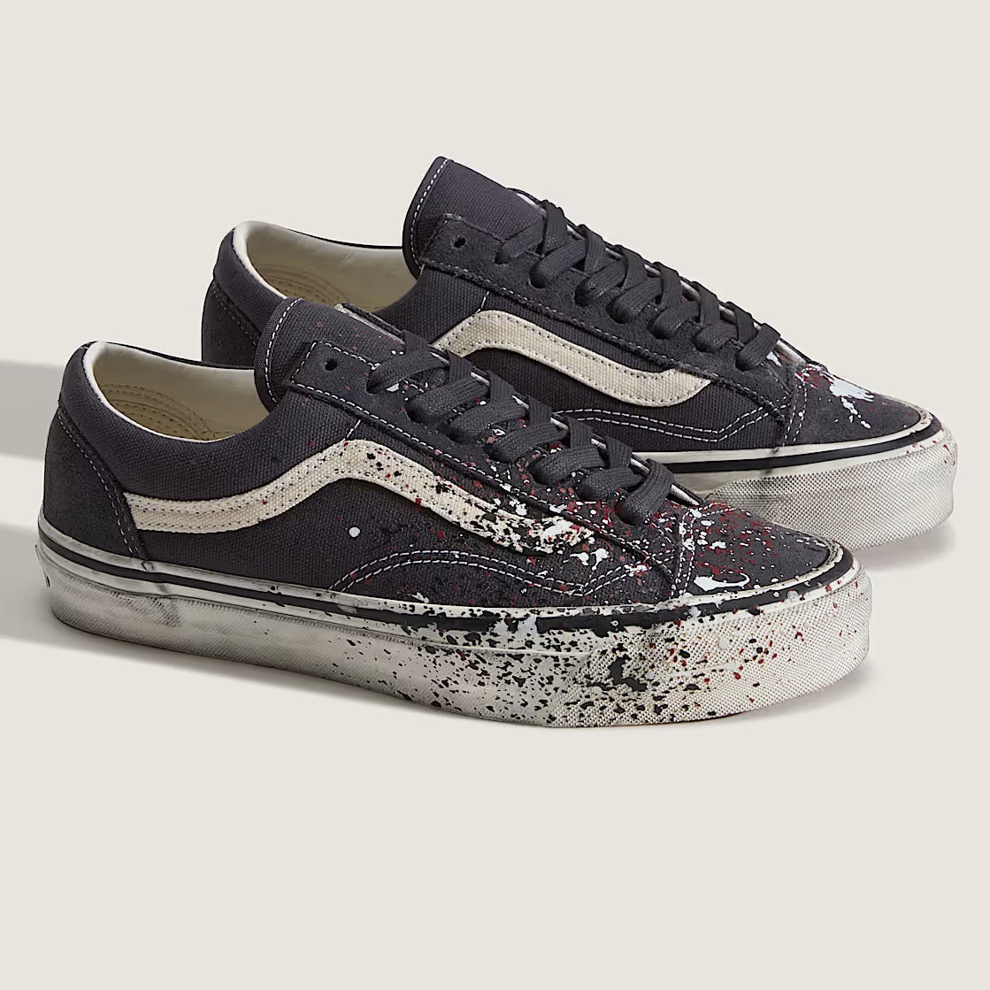 Vans LX Old Skool 36 Paint Splatter Sneaker Anthrazit