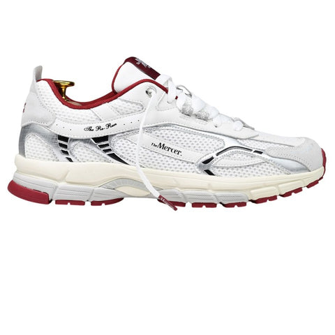 The Mercer Brand The Re-Run White Silver Sneaker Weiß/Rot