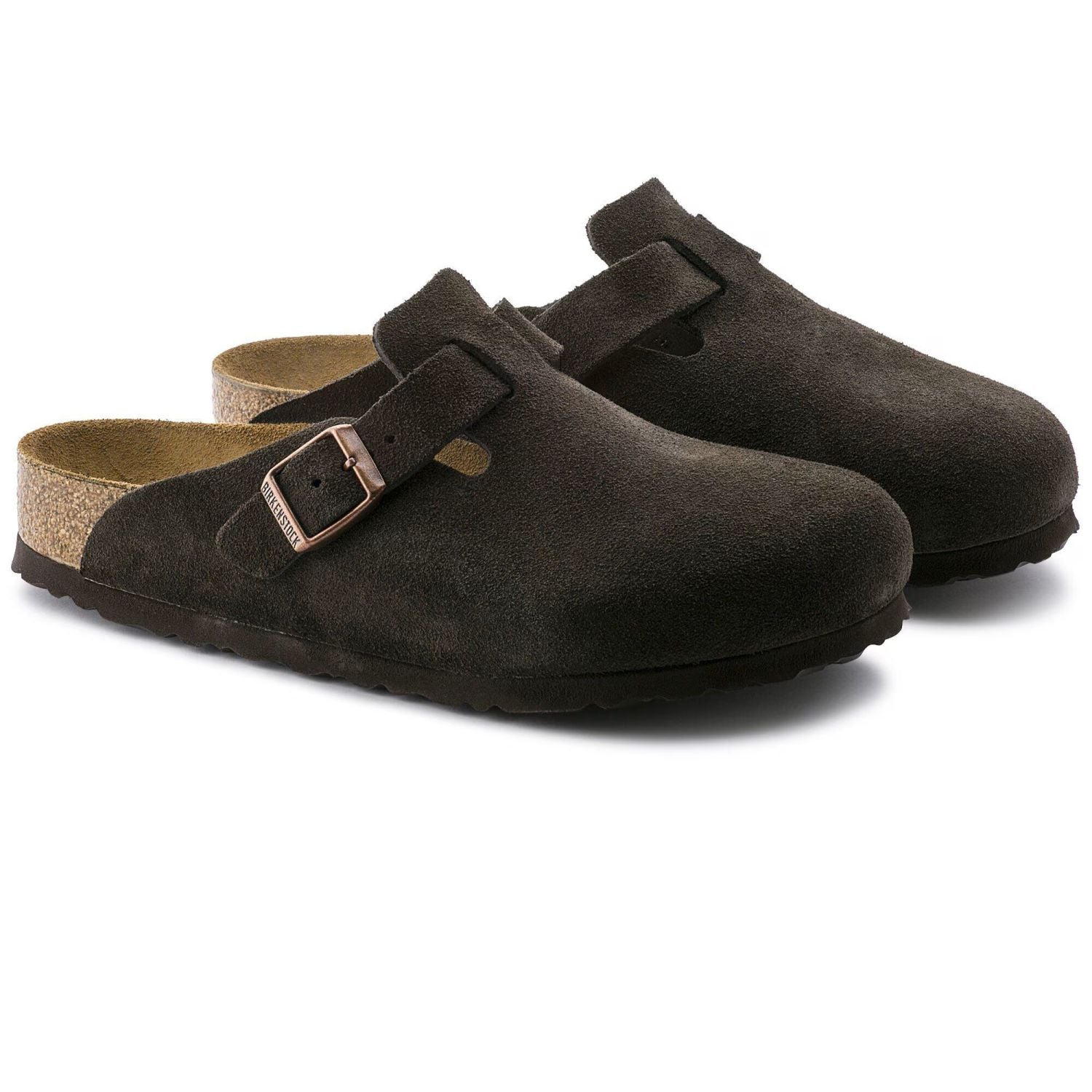 Birkenstock Boston Soft Pantoffel Bruin