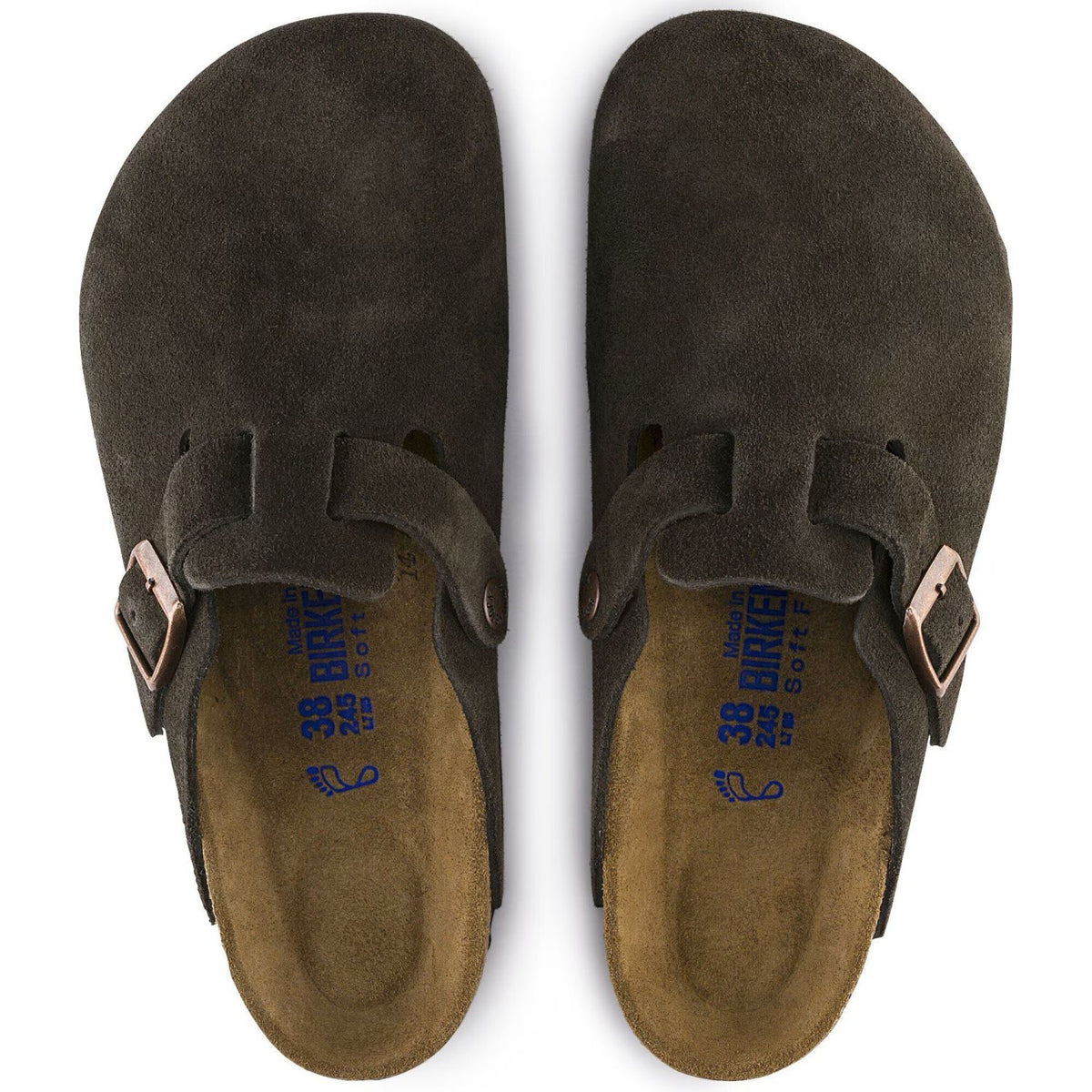Birkenstock Boston Soft Pantoffel Bruin