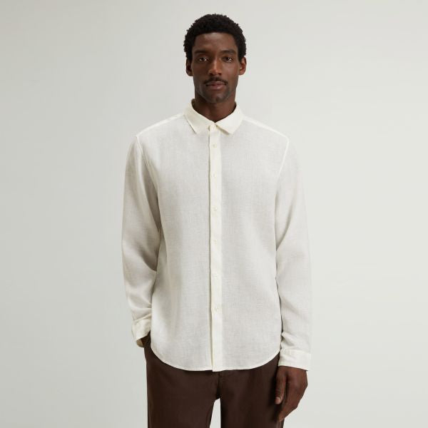 Woolrich Linen Overhemd Wit