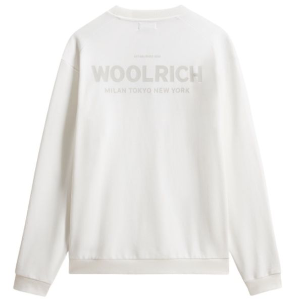 Woolrich Marco Logo Sweater Wit
