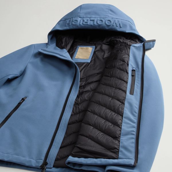 Woolrich Pacific Soft Shell Jack Blauw