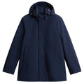 Woolrich Barrow Mac Coat Soft Shell Jacke Marine