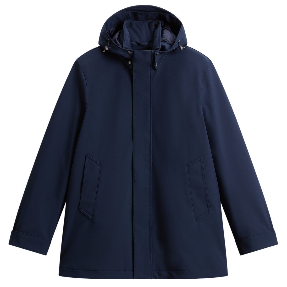 Woolrich Barrow Mac Coat Soft Shell Jacke Marine
