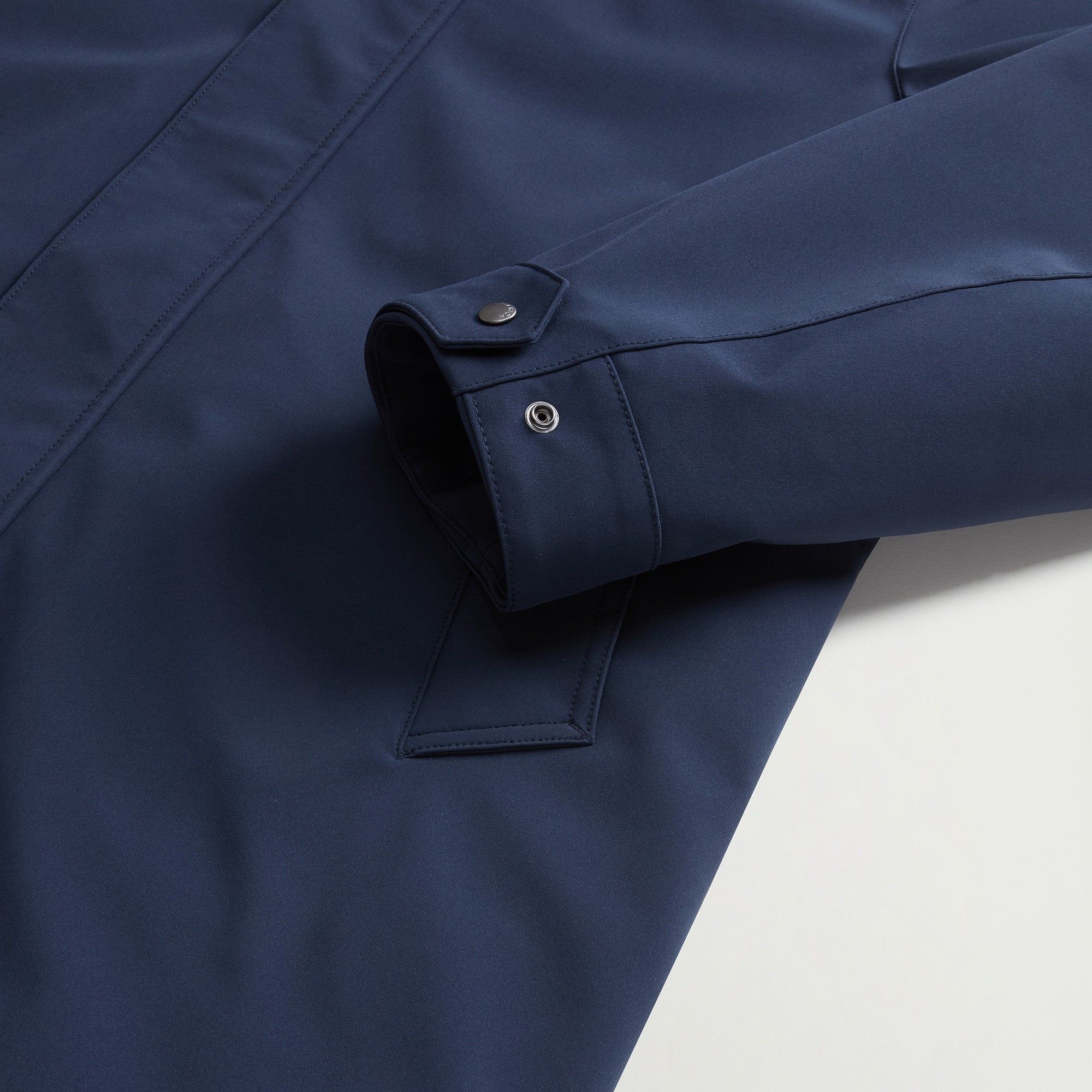 Woolrich Barrow Mac Coat Soft Shell Jacke Marine