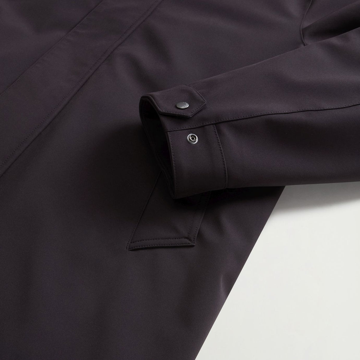 Woolrich Barrow Mac Coat Soft Shell Jacke Schwarz
