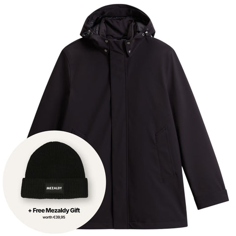 Woolrich Barrow Mac Coat Soft Shell Jacke Schwarz