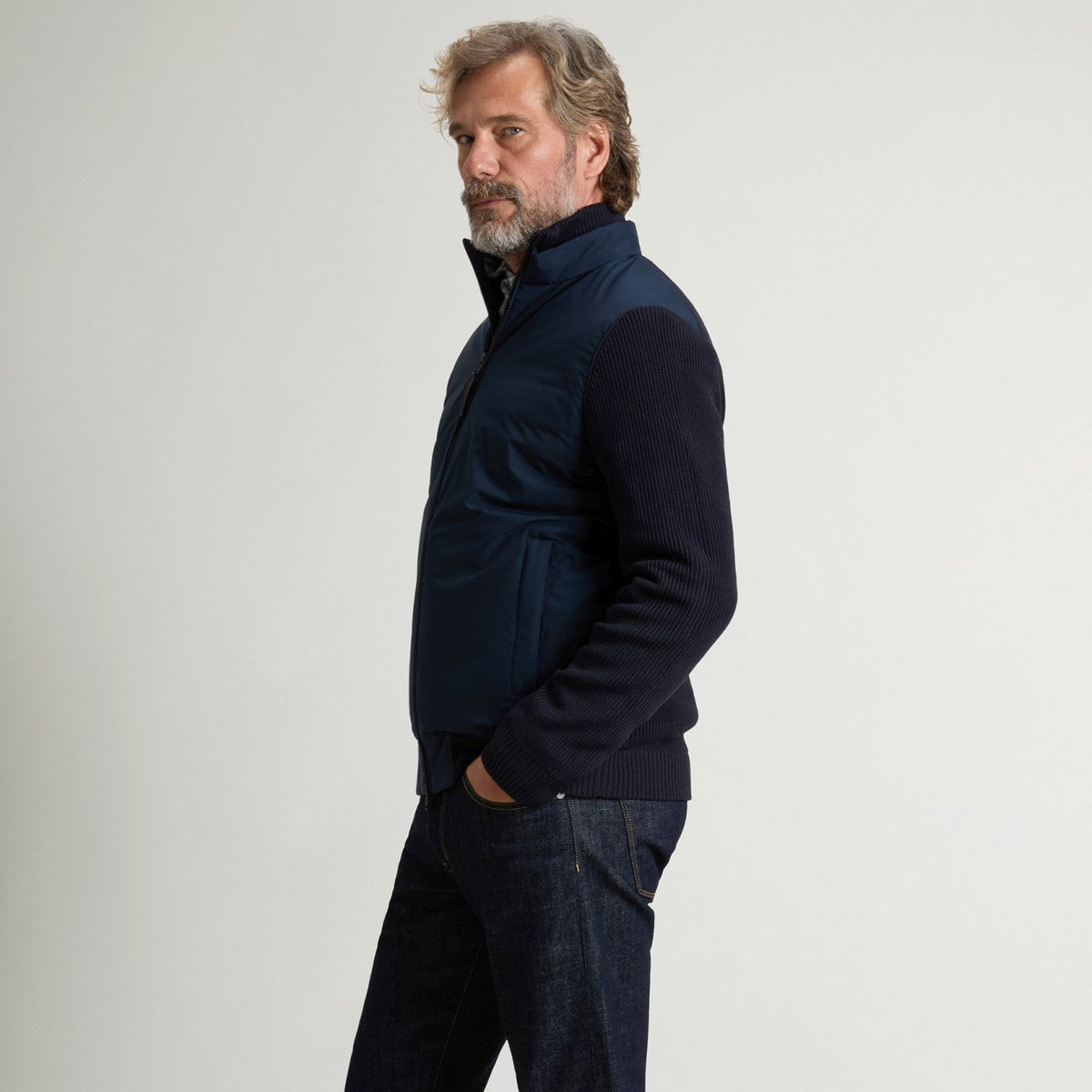 Woolrich Cloud Hybrid Jacke Marine