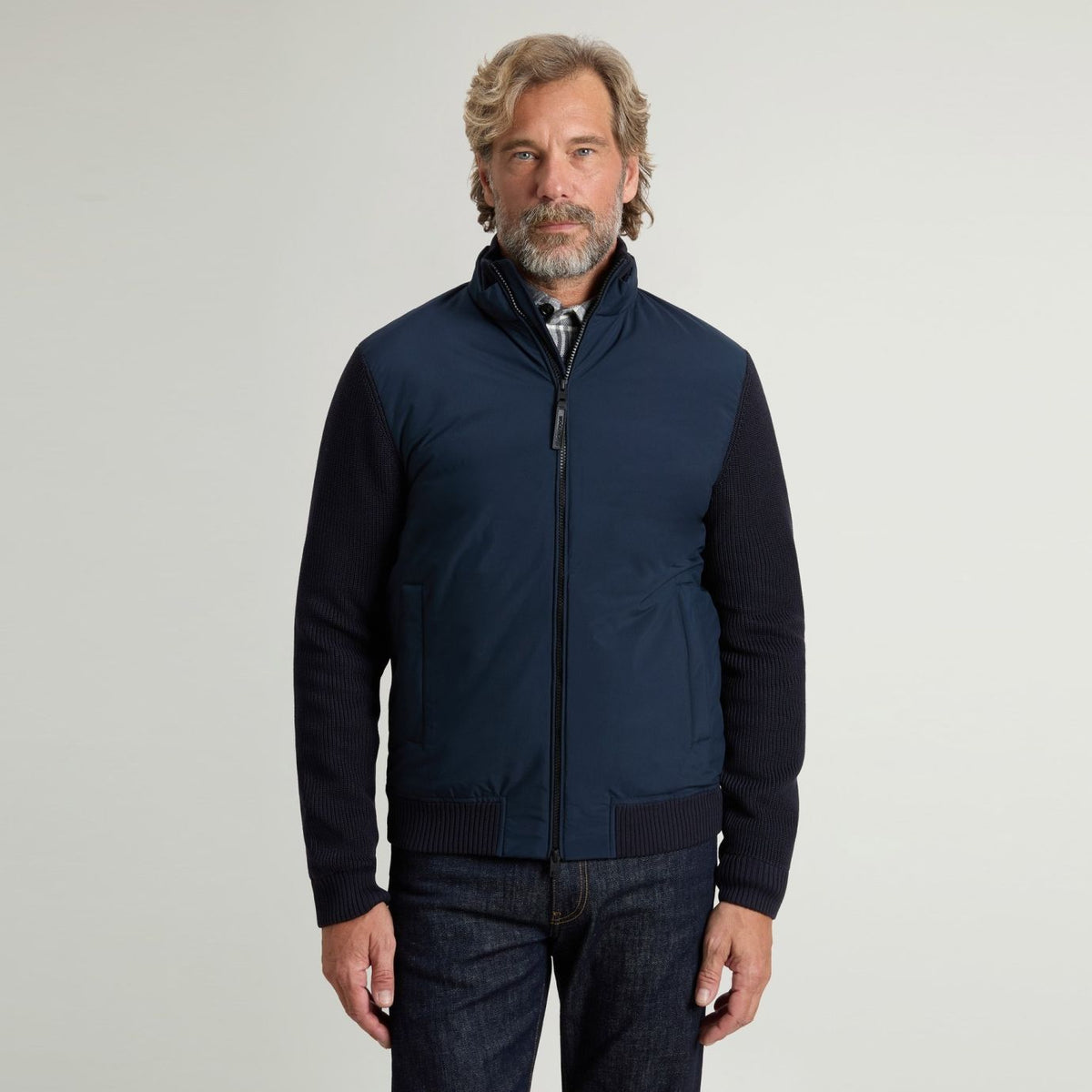 Woolrich Cloud Hybrid Jacke Marine