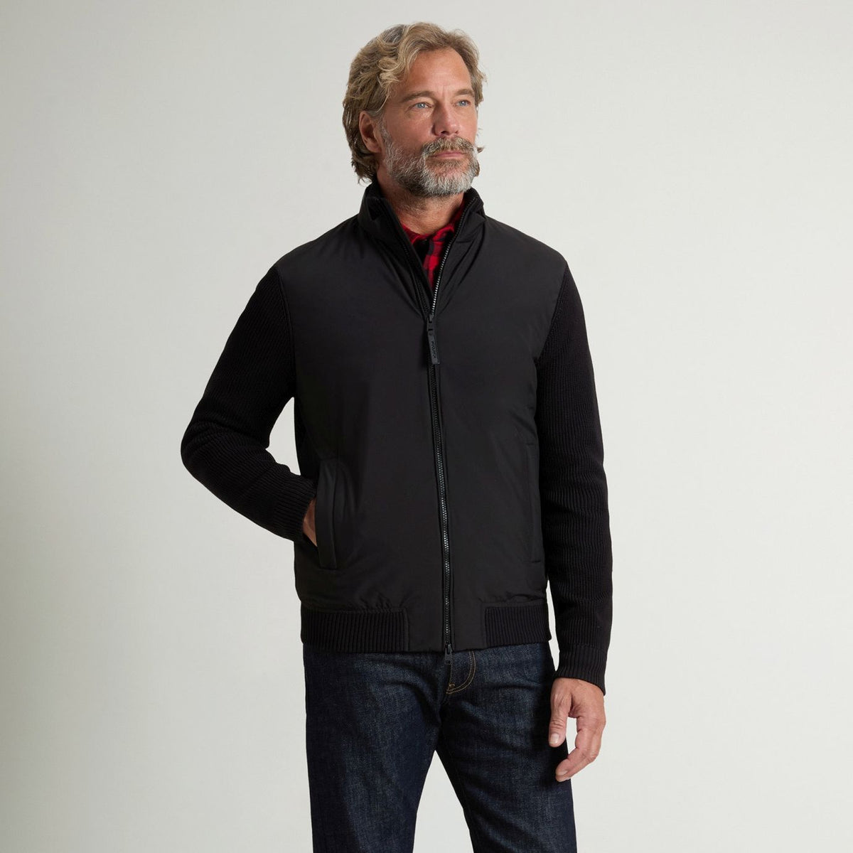 Woolrich Cloud Hybrid Jacke Schwarz