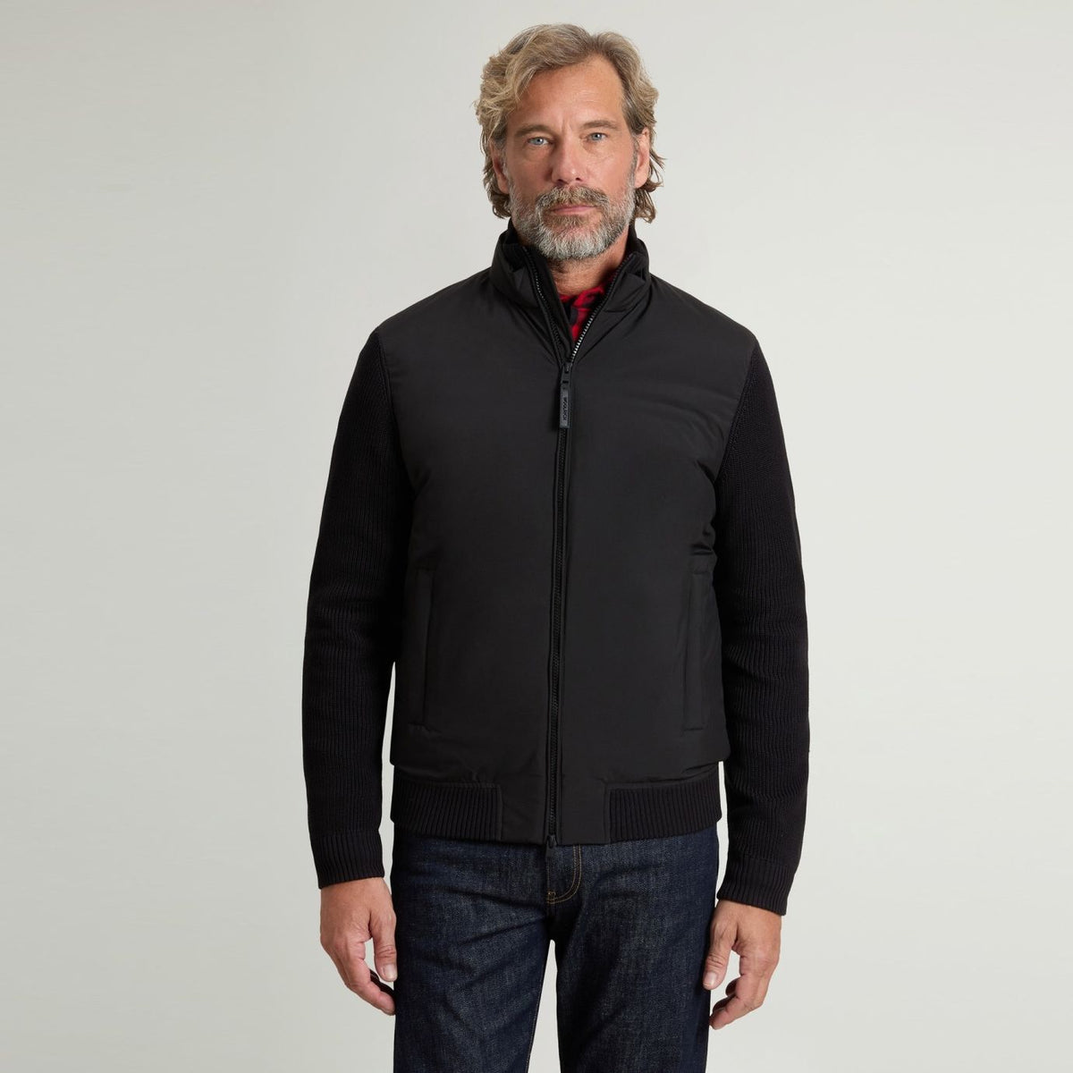 Woolrich Cloud Hybrid Jacke Schwarz