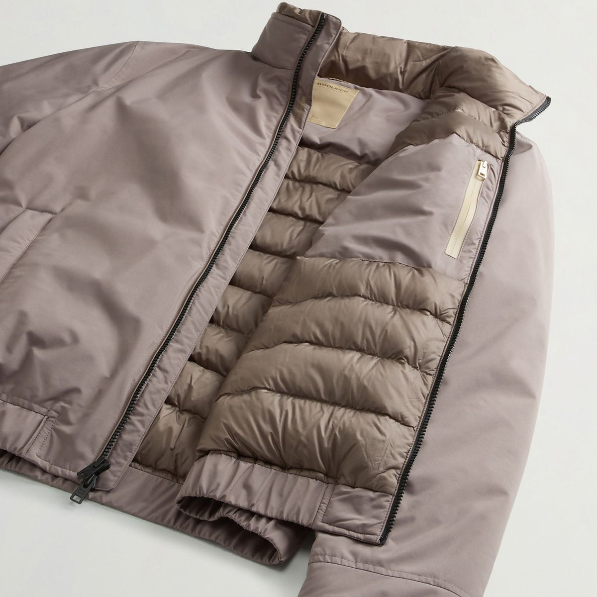Woolrich Cloud Lewis Bomber Jacke Braun