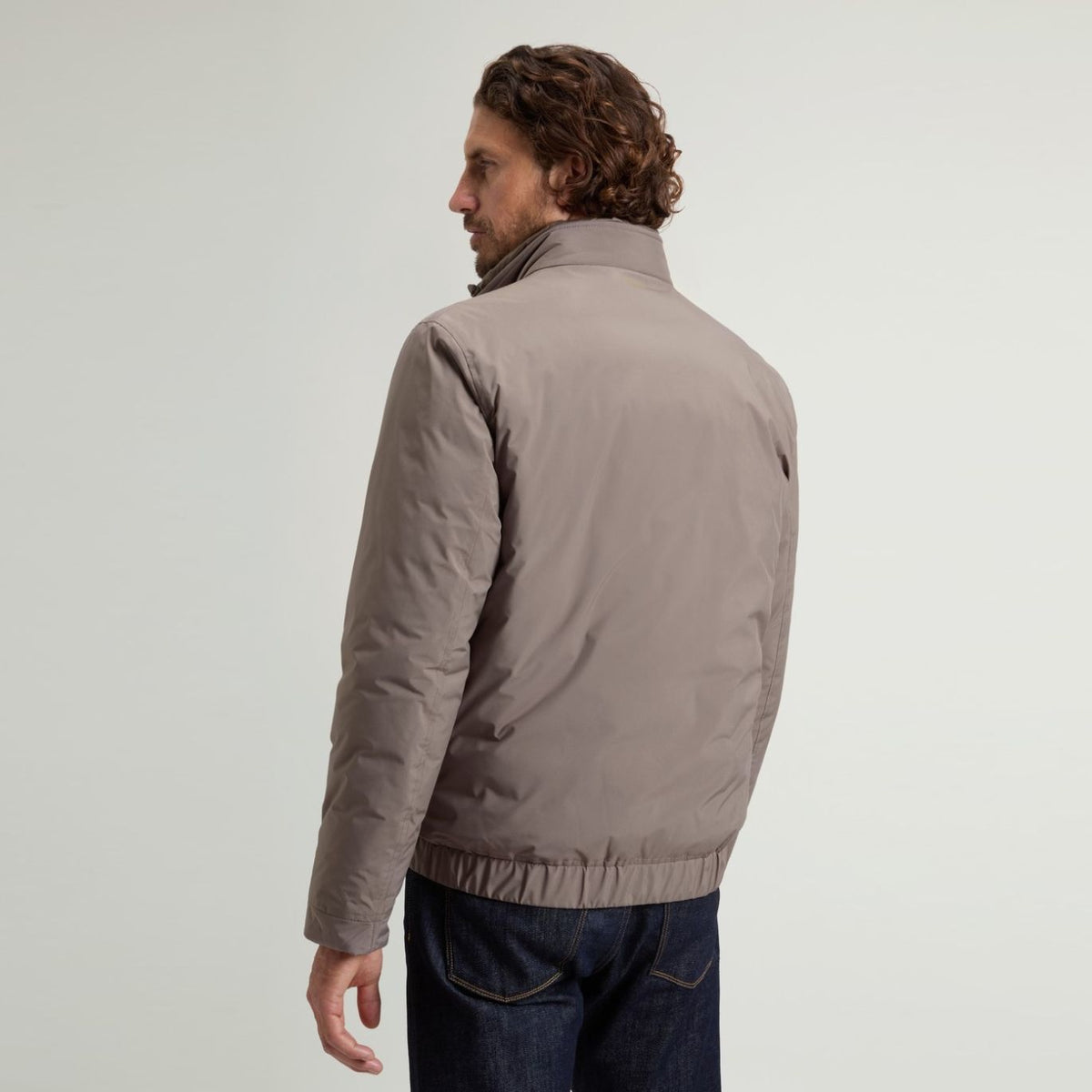 Woolrich Cloud Lewis Bomber Jacke Braun