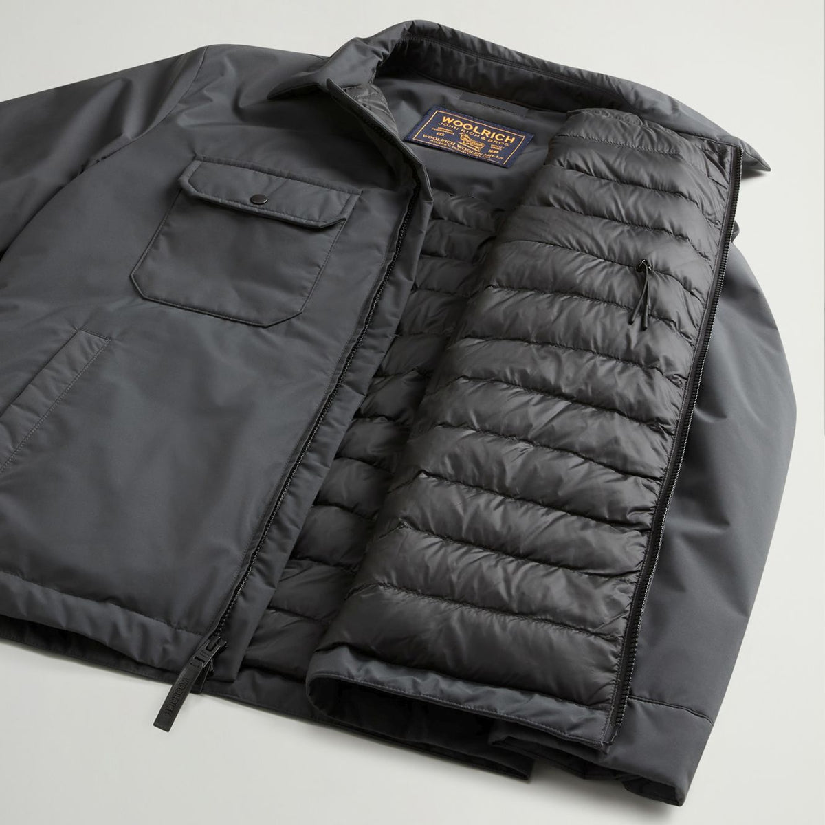 Woolrich Cloud Überhemd Anthrazit