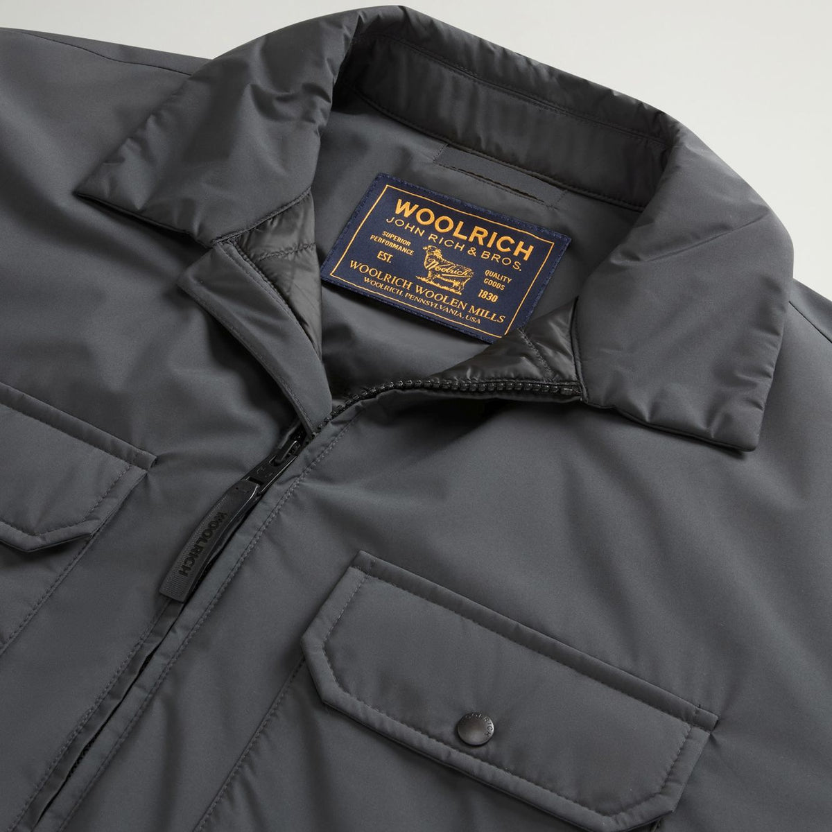 Woolrich Cloud Überhemd Anthrazit