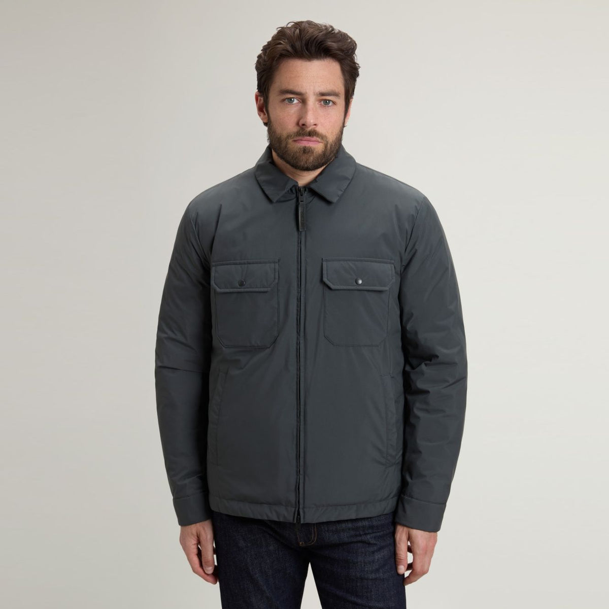 Woolrich Cloud Überhemd Anthrazit