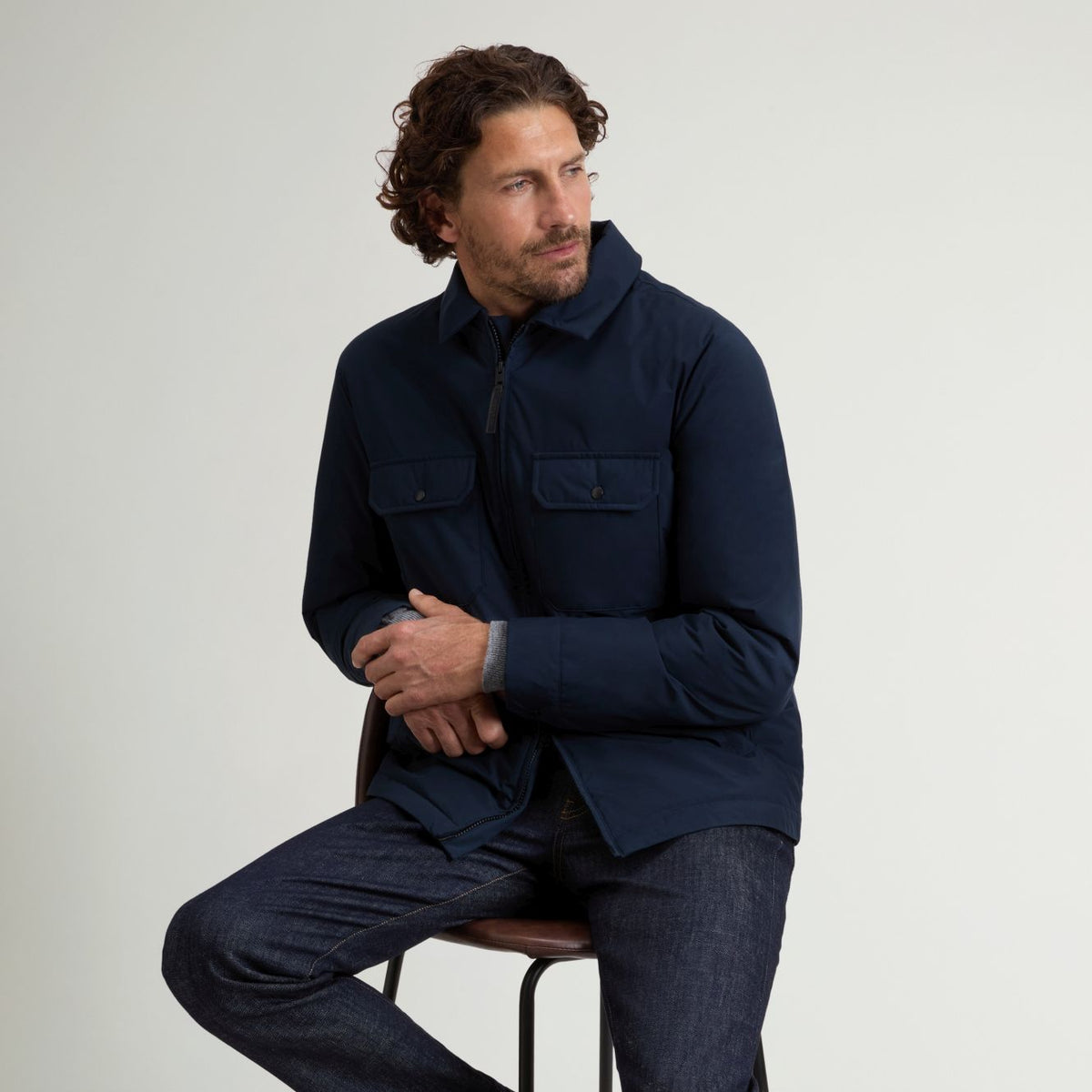 Woolrich Cloud Überhemd Marine