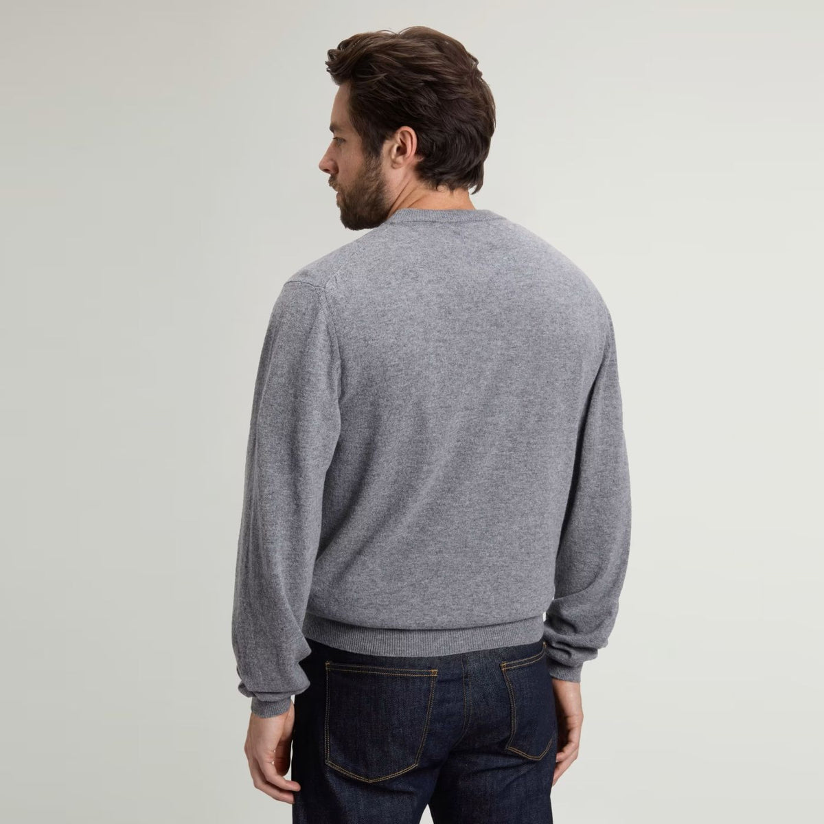 Woolrich Lammwoll-Pullover Grau