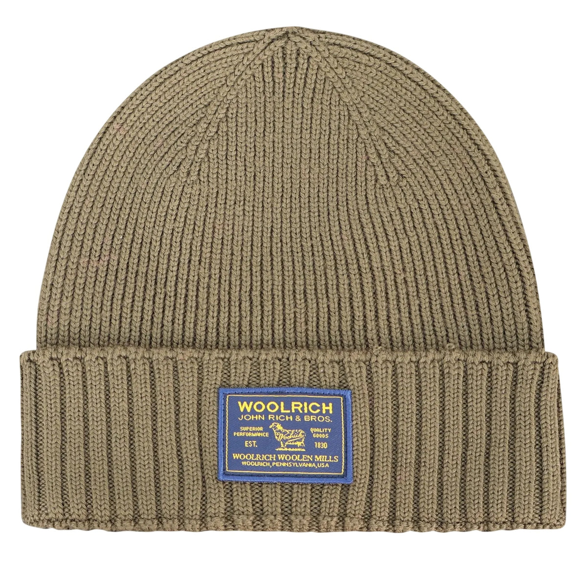 Woolrich Legacy Patch Mütze Grün