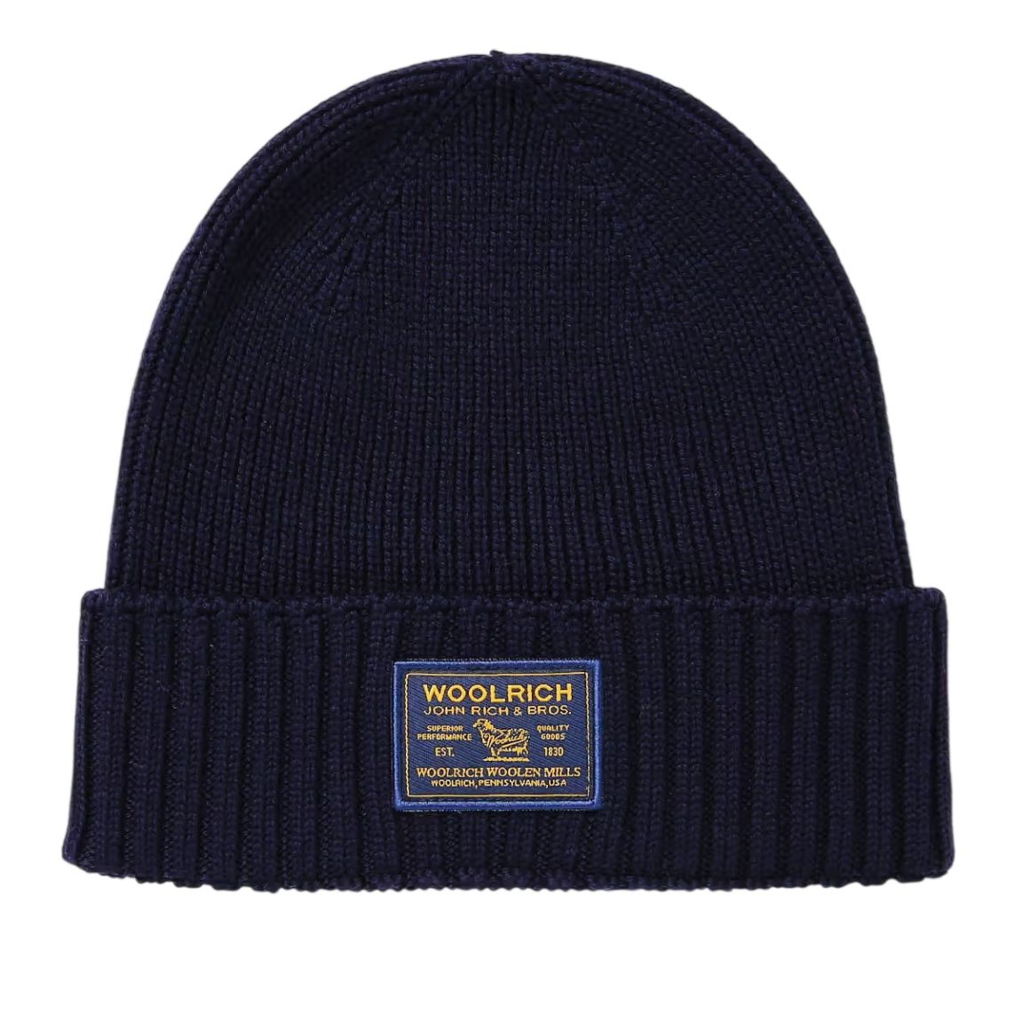Woolrich Legacy Patch Mütze Marine