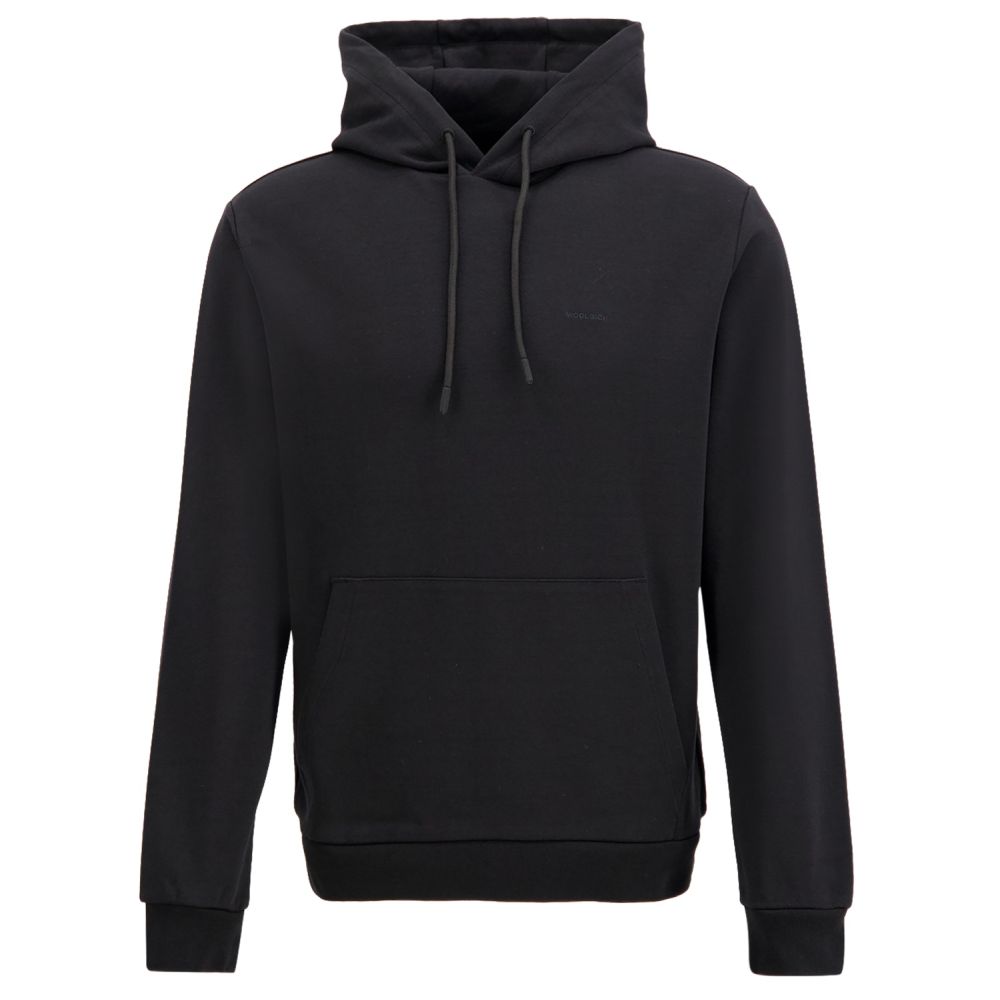 Woolrich Logo Interlock Kapuzenpullover Schwarz