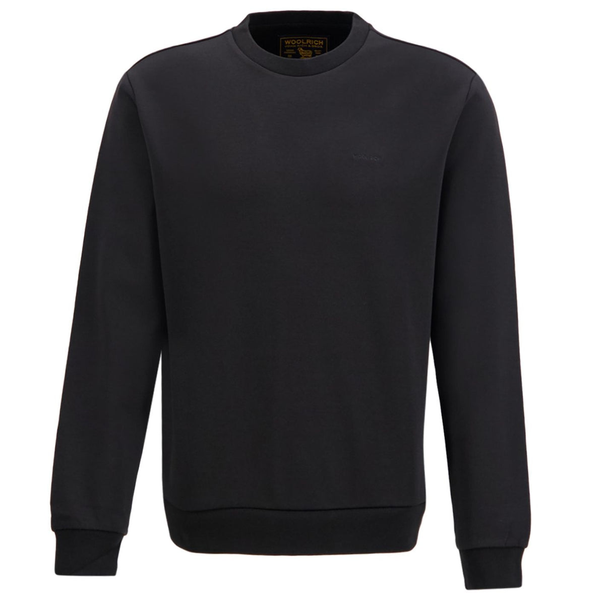 Woolrich Logo-Interlock-Pullover Schwarz