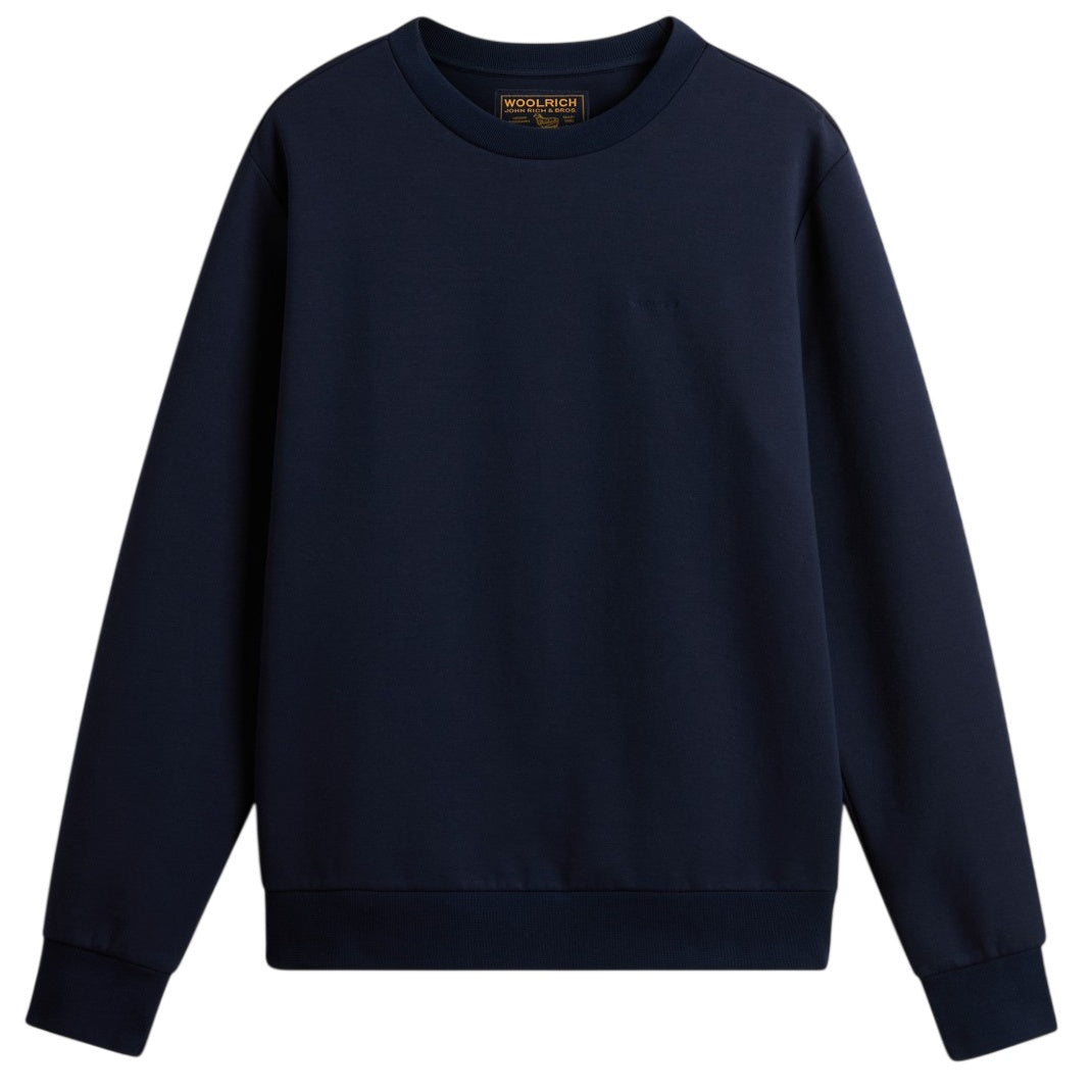 Woolrich Logo-Interlock-Pullover Marine