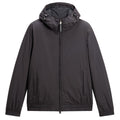 Woolrich Micro Ripstop Hooded Jacke Anthrazit
