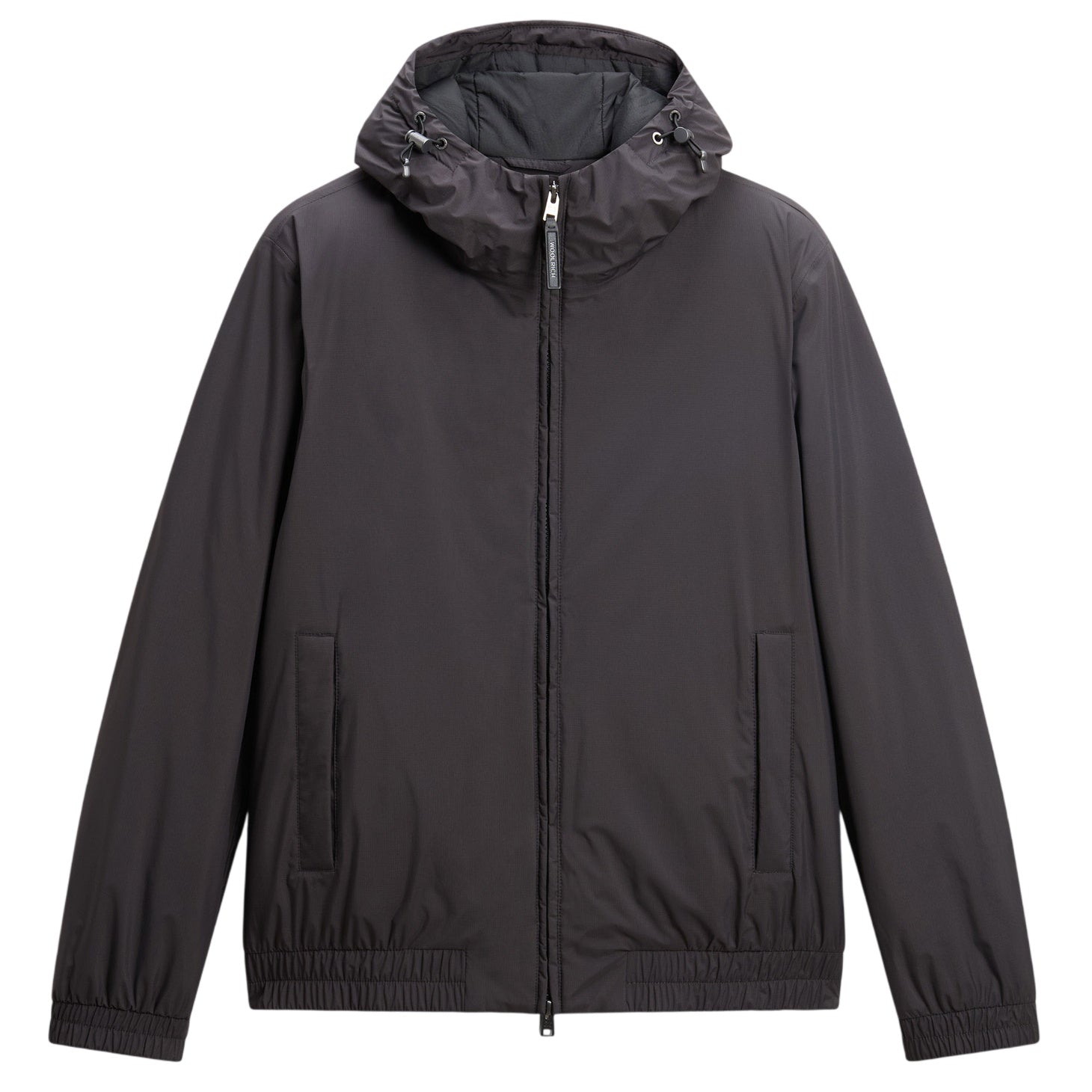 Woolrich Micro Ripstop Hooded Jacke Anthrazit