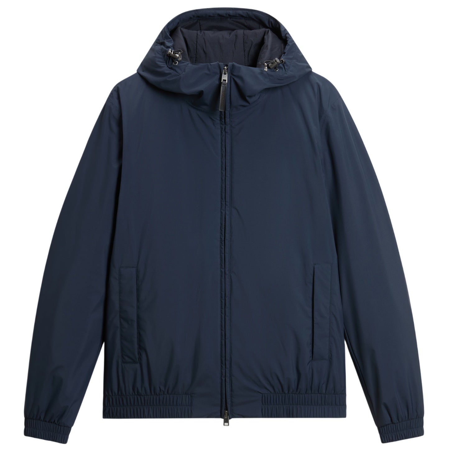 Woolrich Micro Ripstop Hooded Jacke Marine