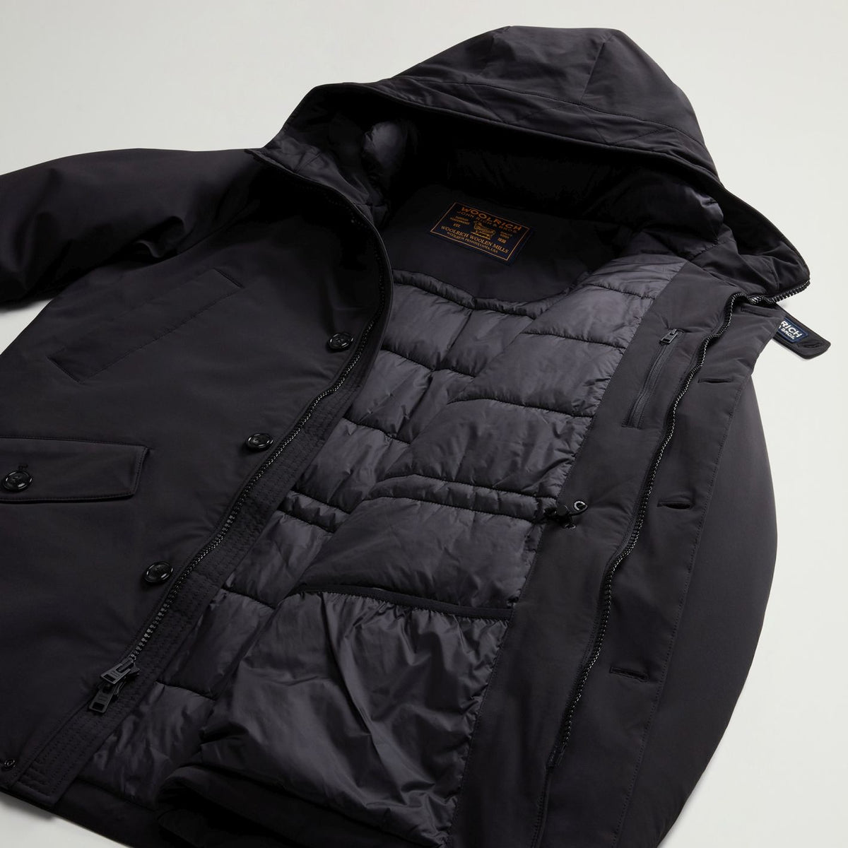 Woolrich Stretch Arctic Parka Schwarz