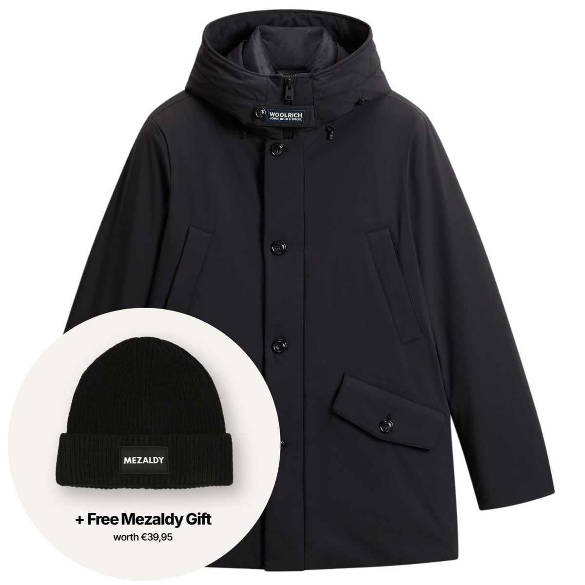 Woolrich Stretch Arctic Parka Schwarz