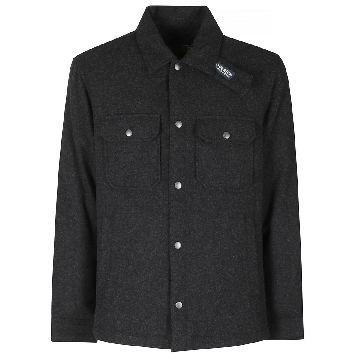 Woolrich Wool Alaskan Überhemd Schwarz