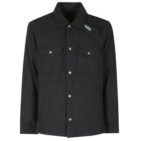 Woolrich Wool Alaskan Überhemd Schwarz