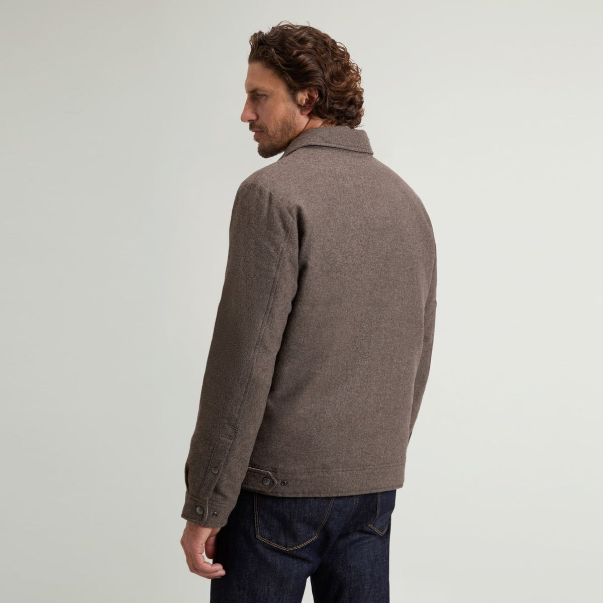 Woolrich Woll Keating Überhemd Braun